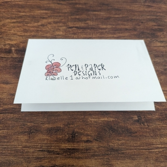 🌻5/$20 Handmade Christmas Peace Zentangle Card-Red & Green- Glitter & Holly - Picture 4 of 4